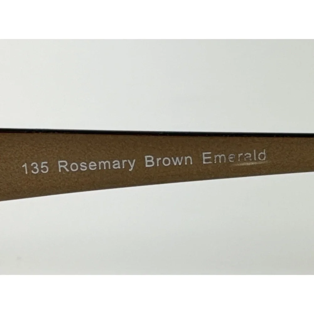 Wildflower 135 Brown Emerald Womens Rect 53-16-135mm Eyeglasses FRAMES ONLY